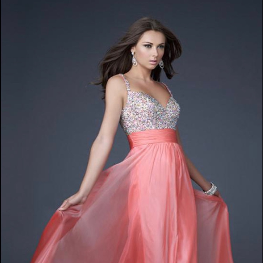 La Femme gown coral